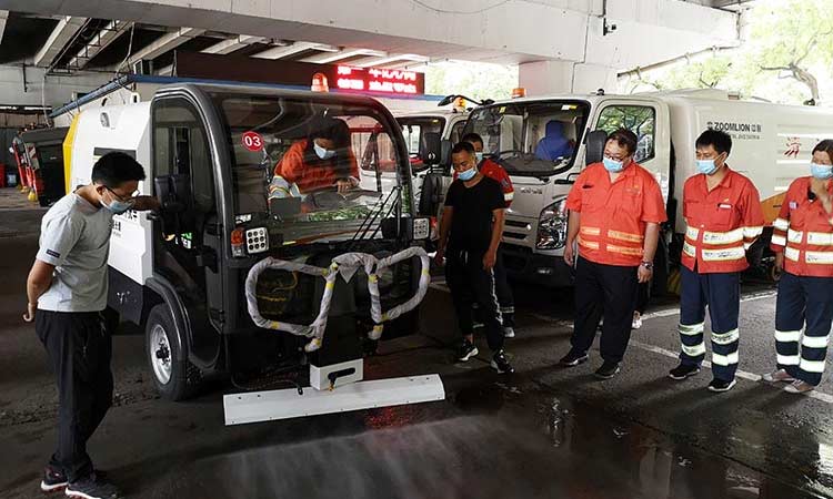 高壓清洗車功能展示 環(huán)衛(wèi)高壓清洗車