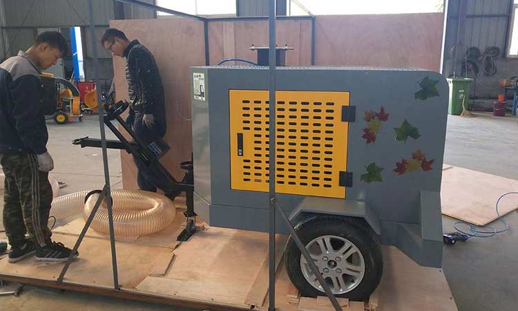 樹葉收集器打包封箱中 環衛樹葉收集器