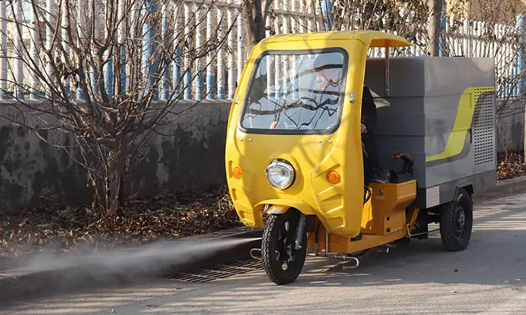 小型多功能三輪高壓清洗車BY-C7動力系統