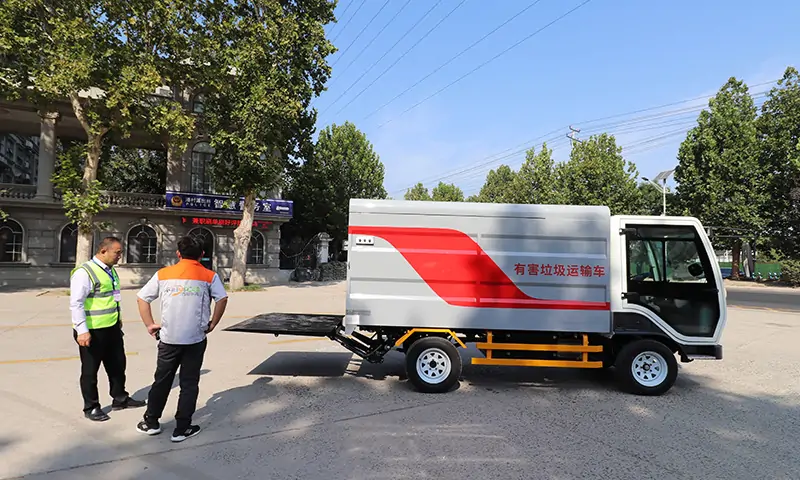 純電動分類垃圾清運車,小區垃圾分類轉運好幫手