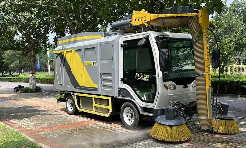 純電動掃地車，城市人行道清潔新寵！