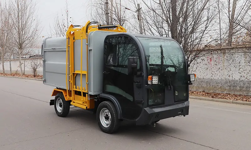 側裝式垃圾清運車,操作簡單,運載量大,環衛道路垃圾轉運專業設備